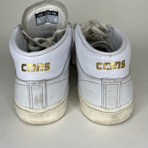 Converse CONS Louie Lopez Pro Mid Top White Men’s Sneakers Size 7.5  171984C - Picture 12 of 16